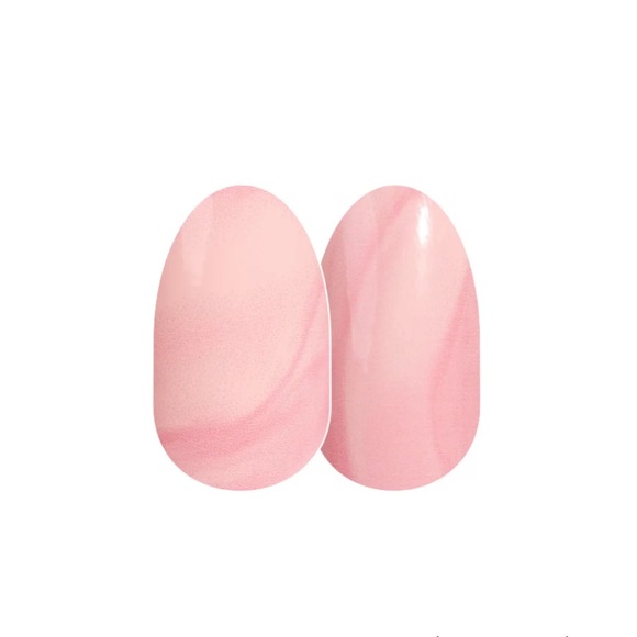 *Retired* Color Street: Pebble Rebel | Marble Pastel Pink Spring Swirl Peach - Picture 9 of 10